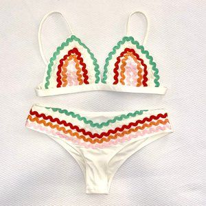 PAPER London Zig Zag Bikini Top and Bottom